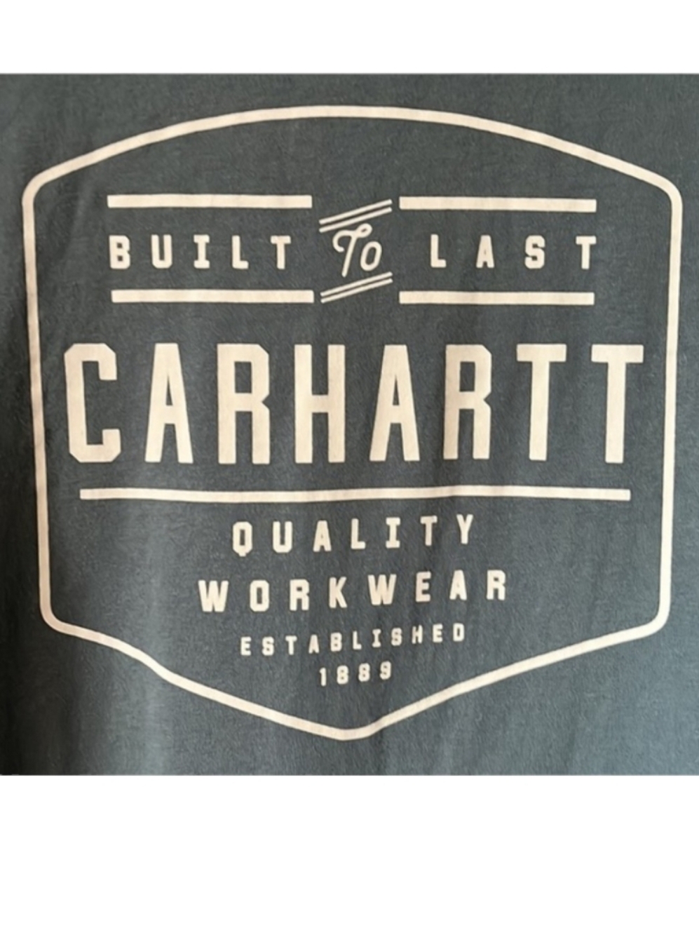 Carhartt Lockhart Long Sleeve Slate Blue Tee Size Medium - Picture 6 of 10